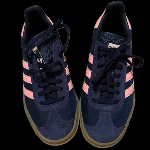 ADIDAS | 6 | Gazelle Bold Thick Gum Sole Platform Lace Up Striped Sneakers NIB - Picture 9 of 13